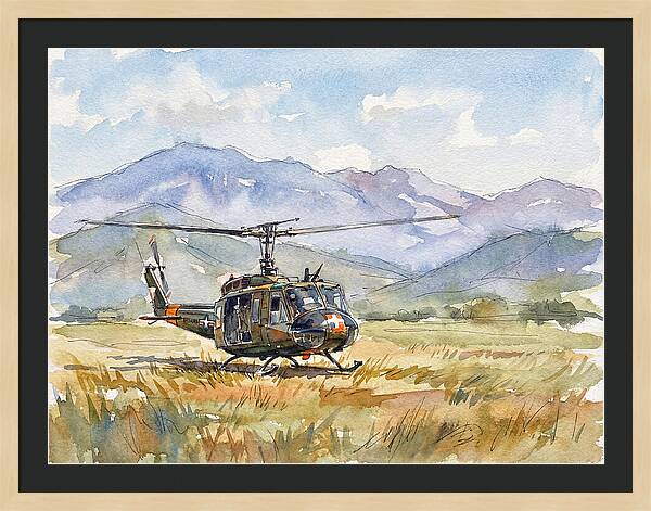 Helicopter In The Meadow