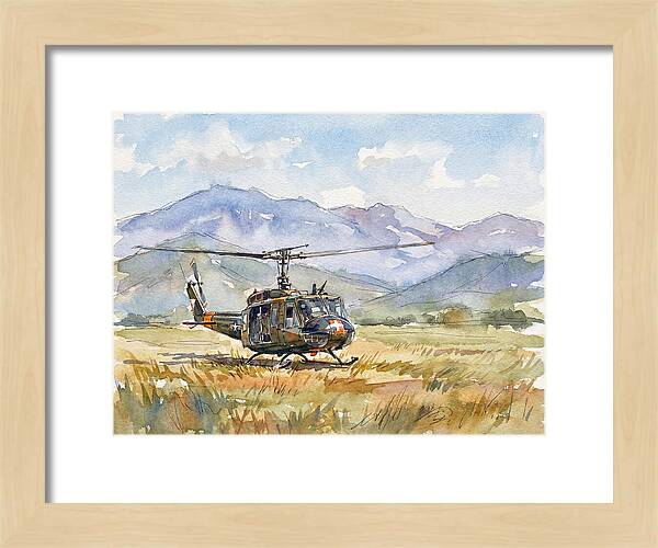 Helicopter In The Meadow
