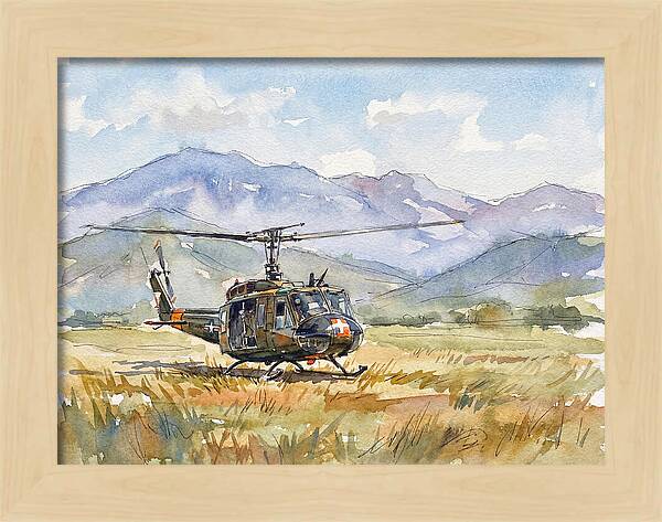 Helicopter In The Meadow
