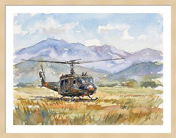 Helicopter In The Meadow
