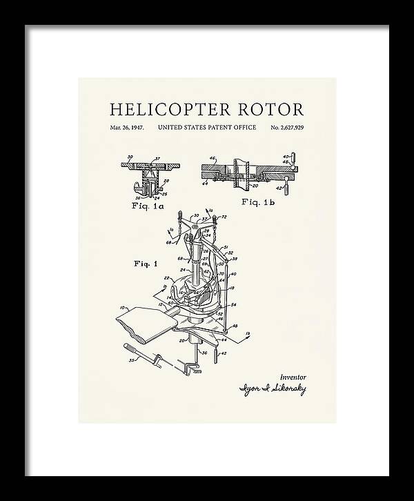 Helicopter Rotor Sikorsky Minimalist Patent Us2627929