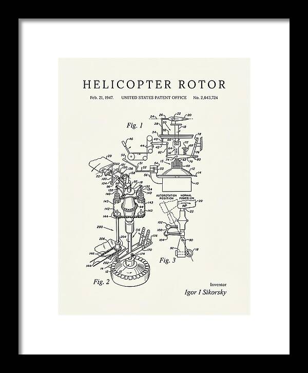 Helicopter Rotor Sikorsky Minimalist Patent Us2643724