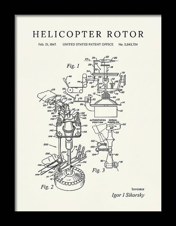 Helicopter Rotor Sikorsky Minimalist Patent Us2643724