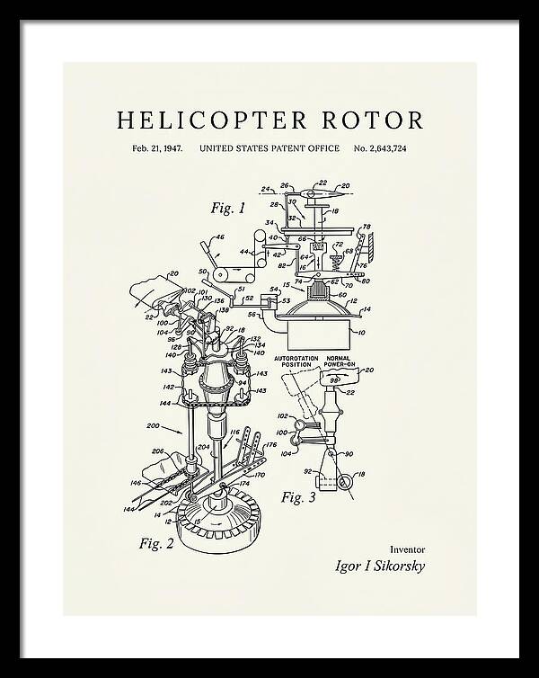 Helicopter Rotor Sikorsky Minimalist Patent Us2643724