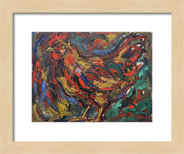 Hen In Expressionist Style