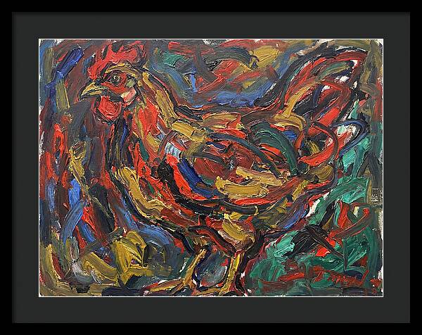Hen In Expressionist Style