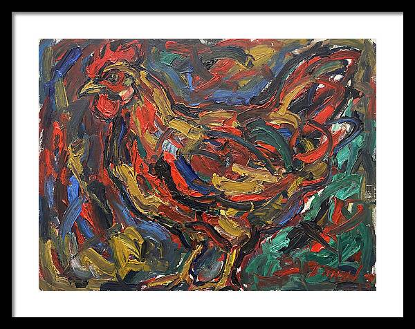 Hen In Expressionist Style