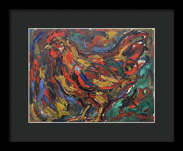 Hen In Expressionist Style