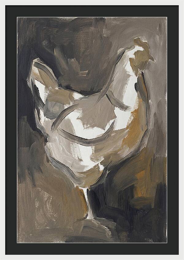 Hen Minimalist Composition