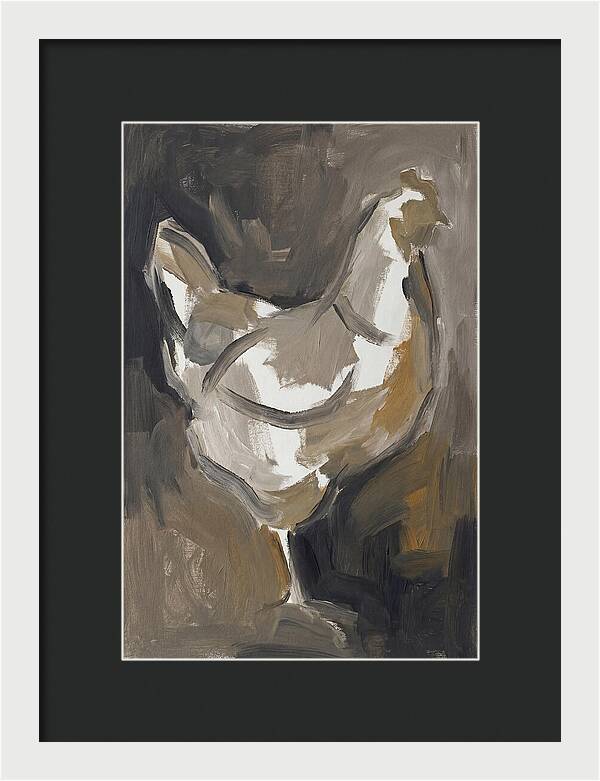 Hen Minimalist Composition