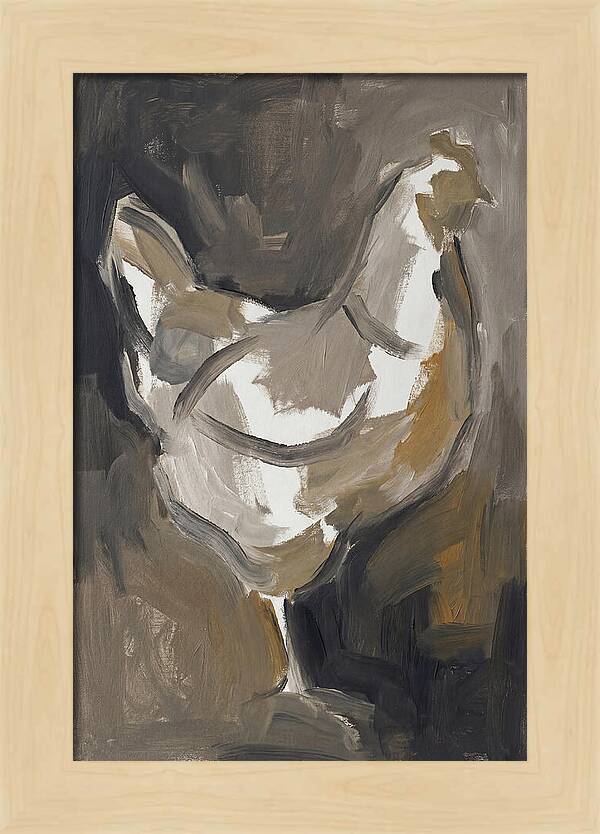 Hen Minimalist Composition
