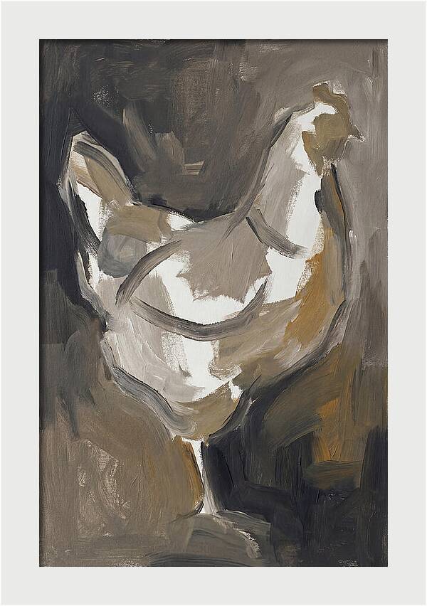 Hen Minimalist Composition