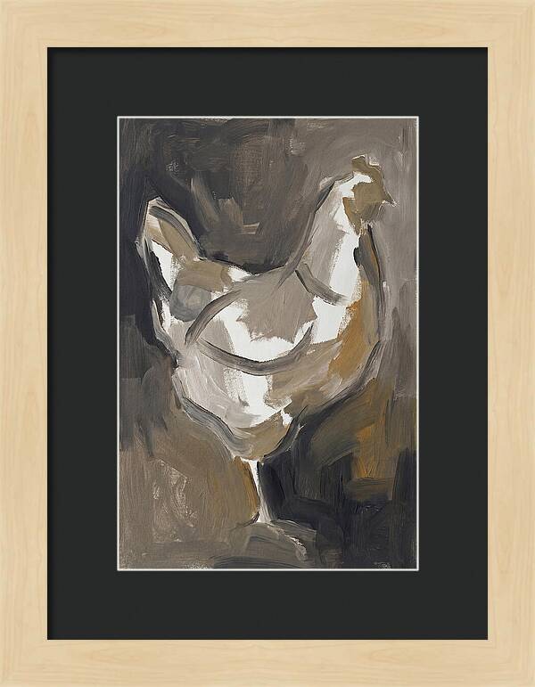 Hen Minimalist Composition