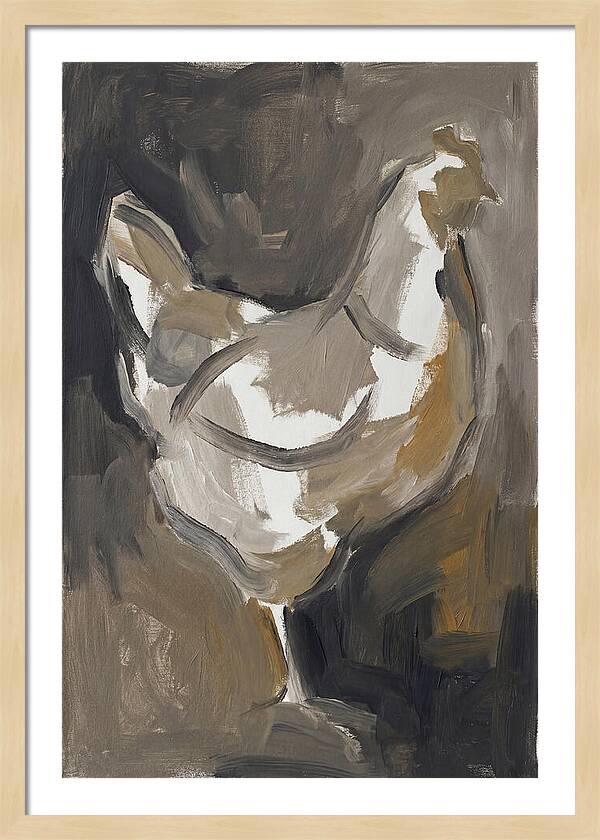 Hen Minimalist Composition