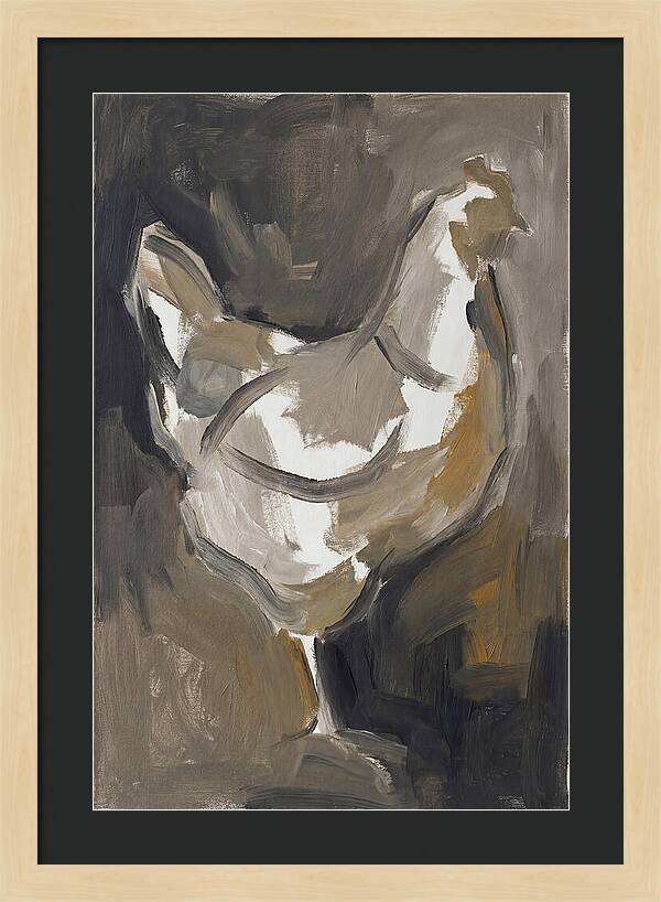 Hen Minimalist Composition