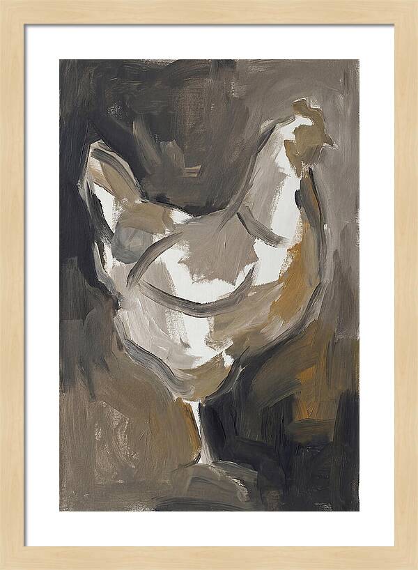 Hen Minimalist Composition