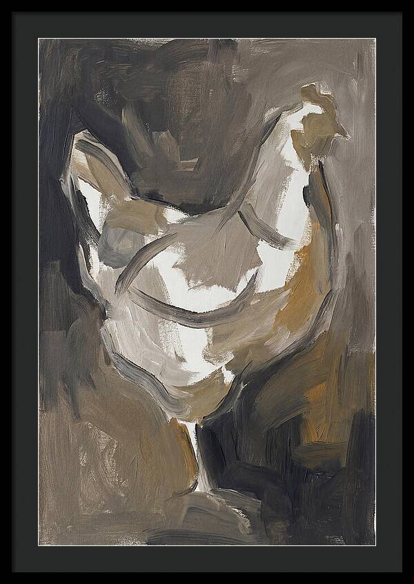 Hen Minimalist Composition