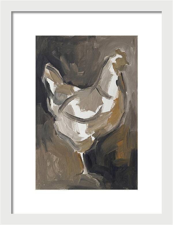 Hen Minimalist Composition