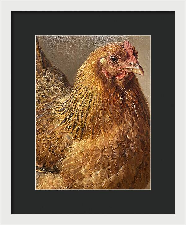 Hen Realism Portrait