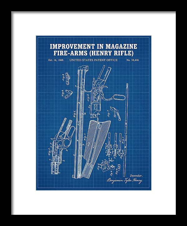 Henry Rifle Winchester Blueprint Patent Us30446