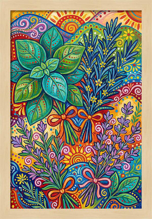 Herbs In Lively Hues