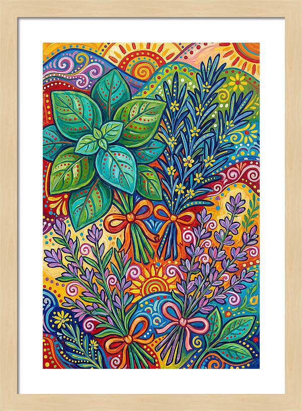 Herbs In Lively Hues