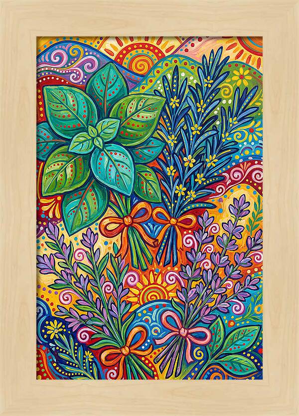 Herbs In Lively Hues