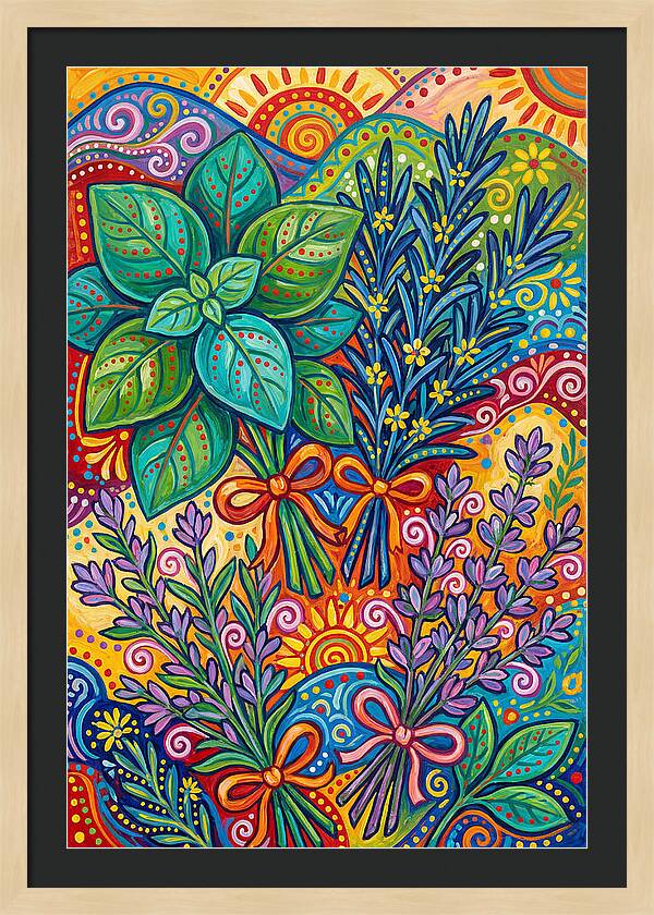 Herbs In Lively Hues