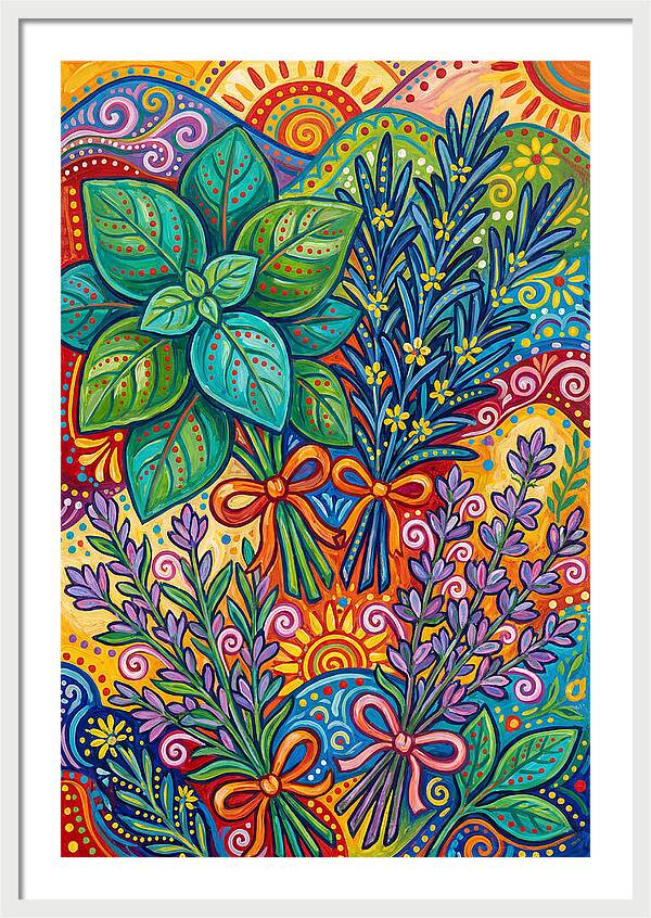 Herbs In Lively Hues