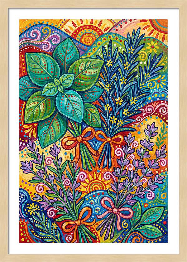 Herbs In Lively Hues