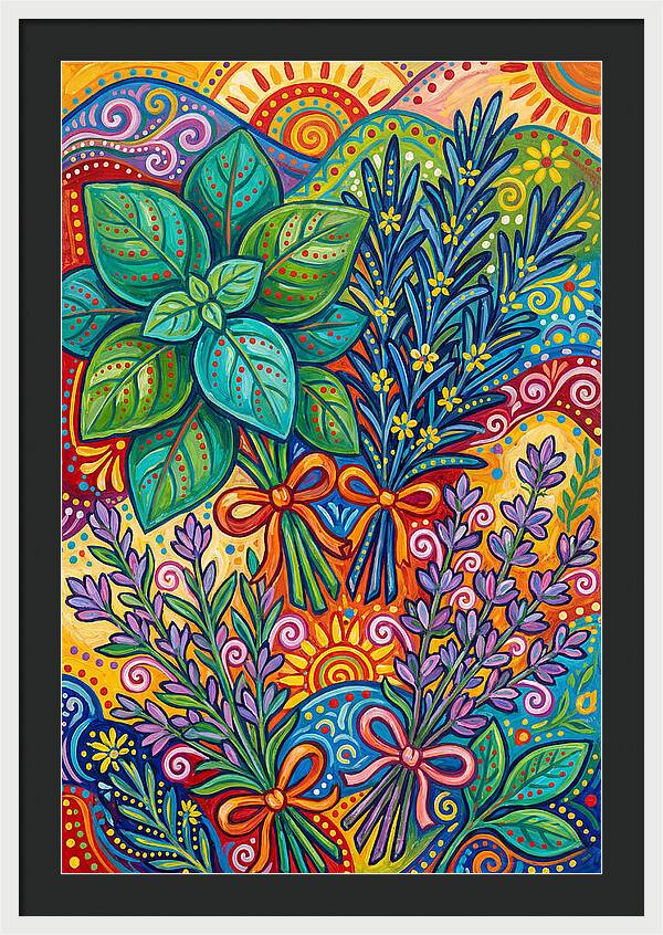 Herbs In Lively Hues