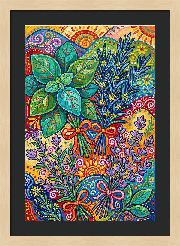 Herbs In Lively Hues