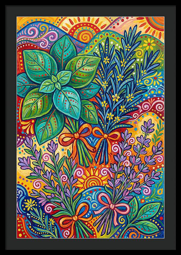 Herbs In Lively Hues