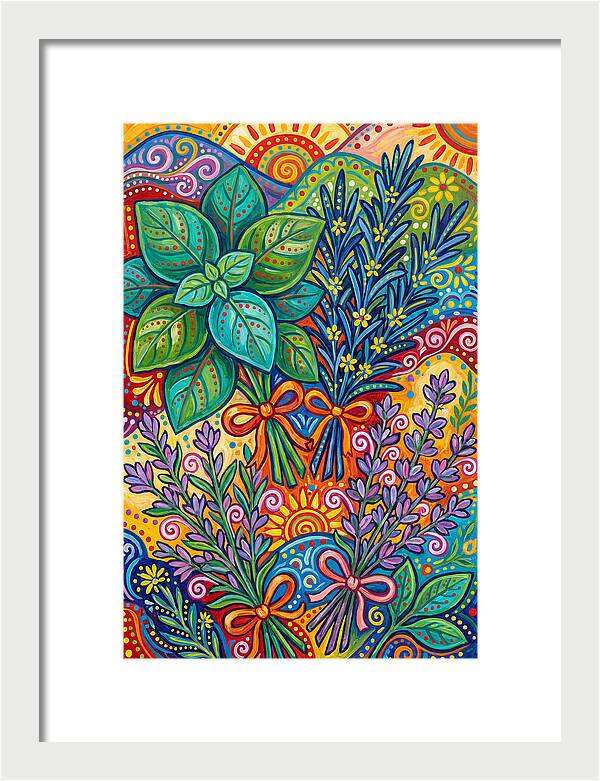 Herbs In Lively Hues