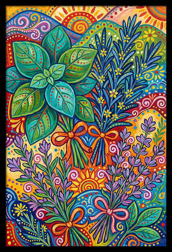 Herbs In Lively Hues
