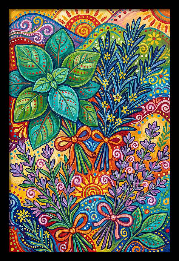 Herbs In Lively Hues