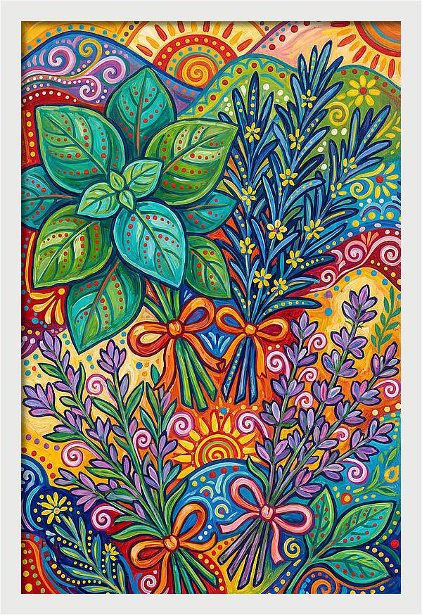 Herbs In Lively Hues