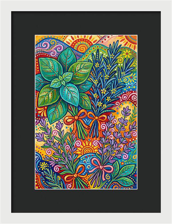 Herbs In Lively Hues
