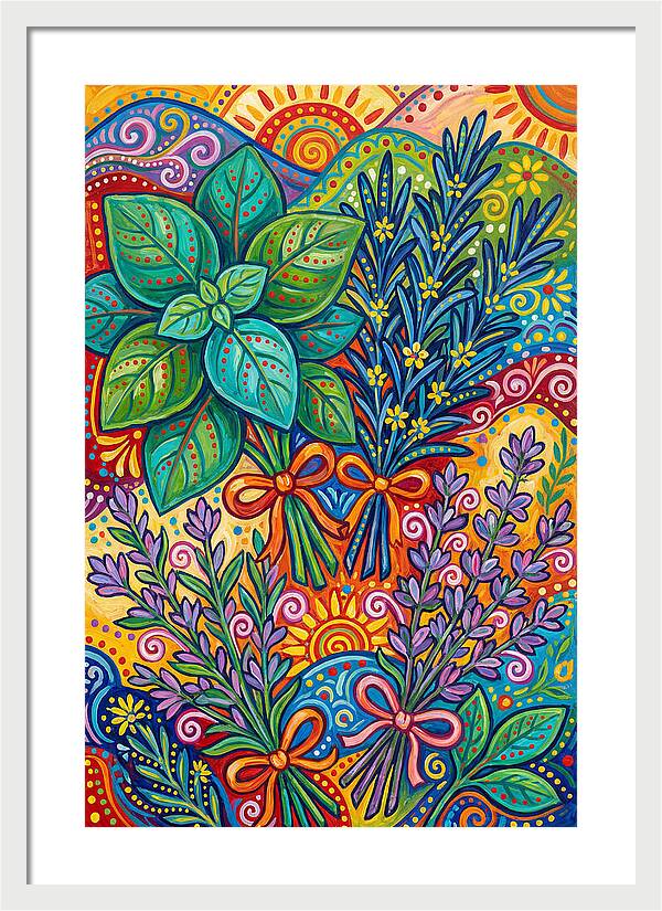 Herbs In Lively Hues