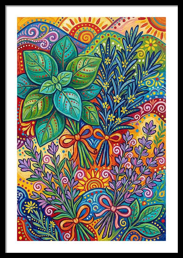 Herbs In Lively Hues