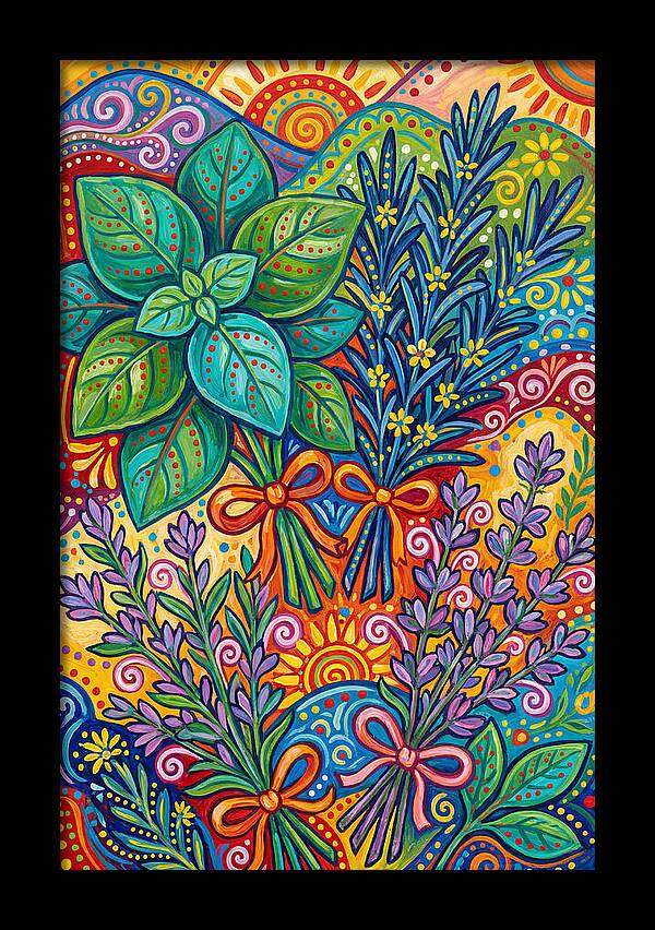 Herbs In Lively Hues