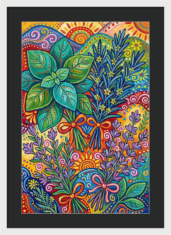 Herbs In Lively Hues