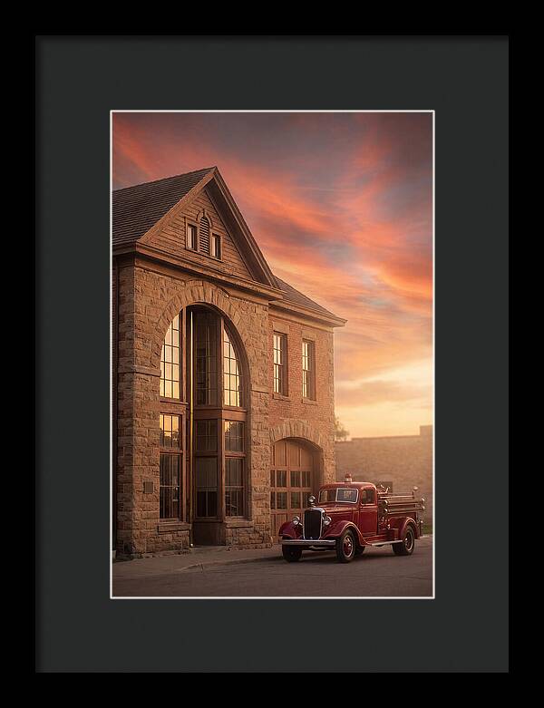 Heritage Fire Station At Dusk