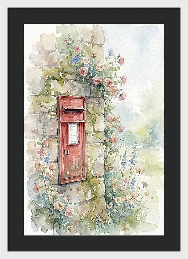 Heritage Post Box Amidst Blooms