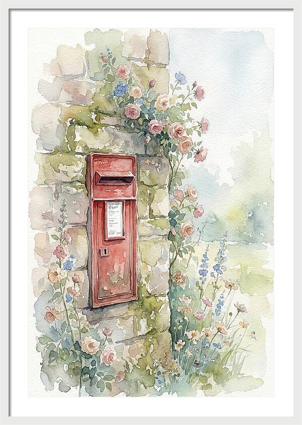 Heritage Post Box Amidst Blooms