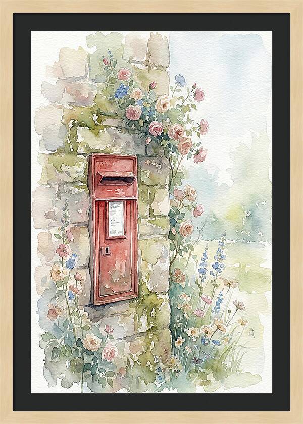 Heritage Post Box Amidst Blooms