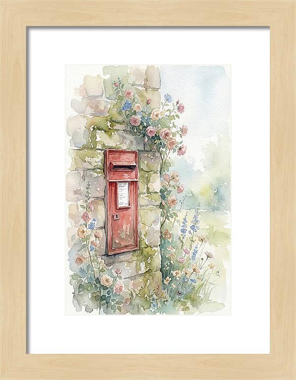 Heritage Post Box Amidst Blooms