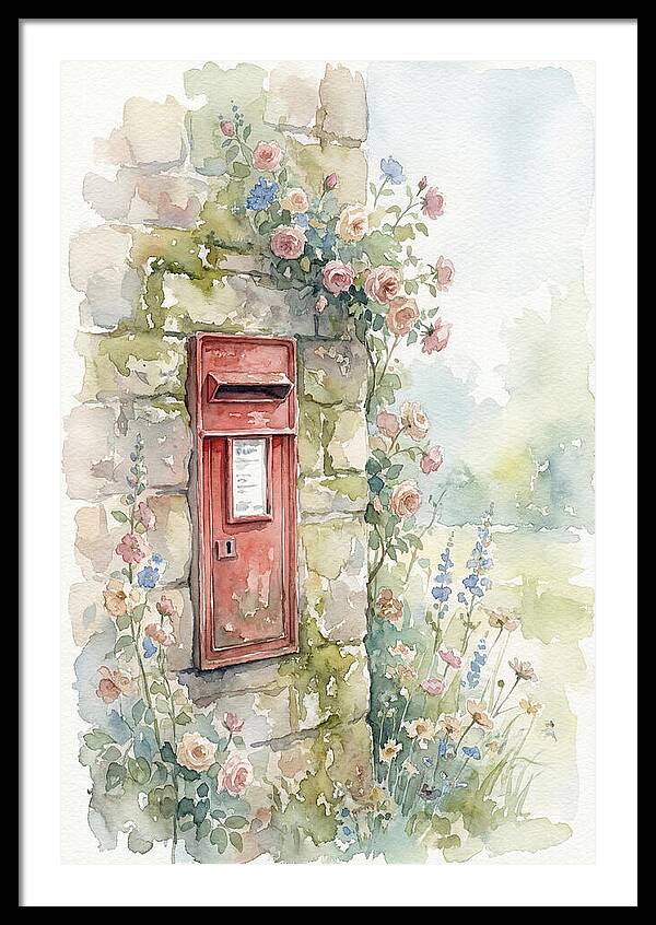 Heritage Post Box Amidst Blooms