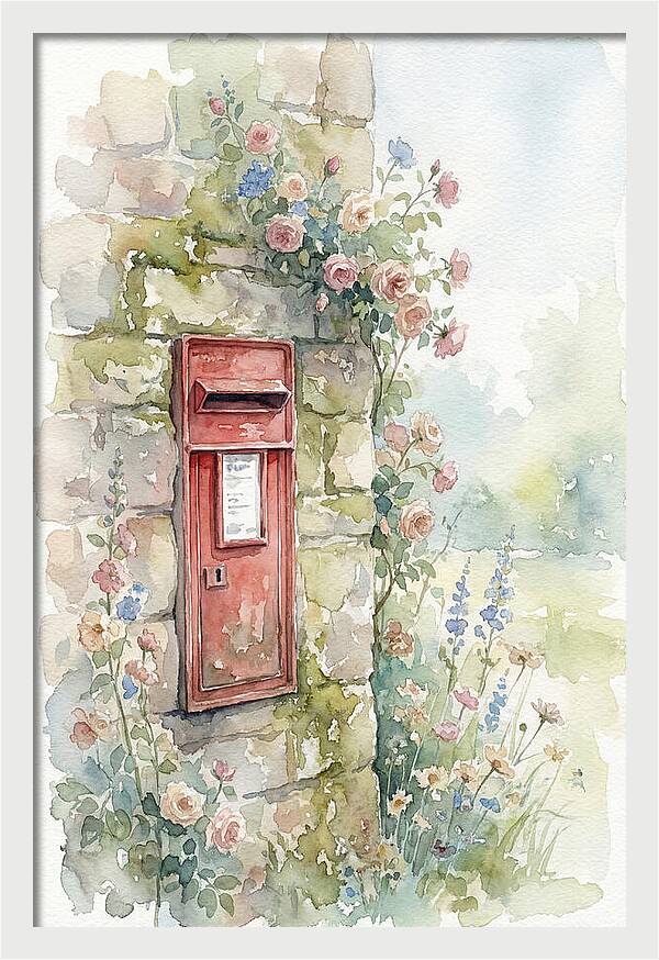 Heritage Post Box Amidst Blooms