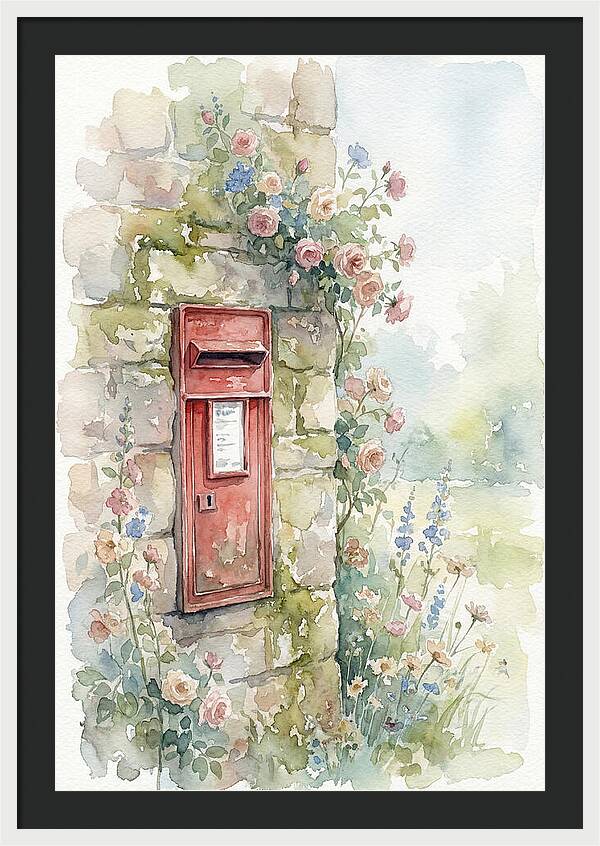 Heritage Post Box Amidst Blooms